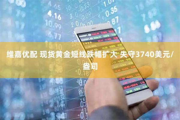 维嘉优配 现货黄金短线跌幅扩大 失守3740美元/盎司