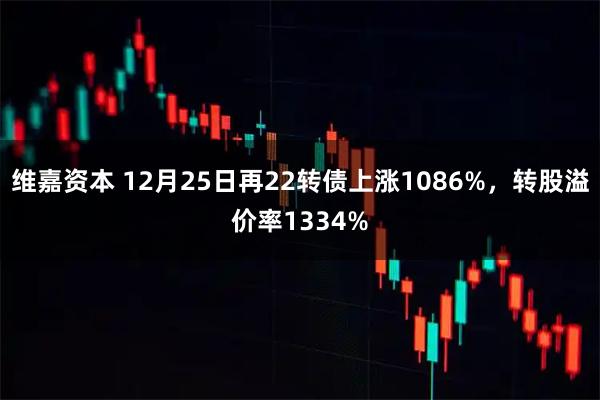 维嘉资本 12月25日再22转债上涨1086%，转股溢价率1334%
