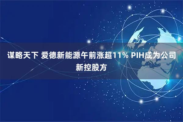谋略天下 爱德新能源午前涨超11% PIH成为公司新控股方